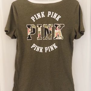 PINK Crew neck T-shirt